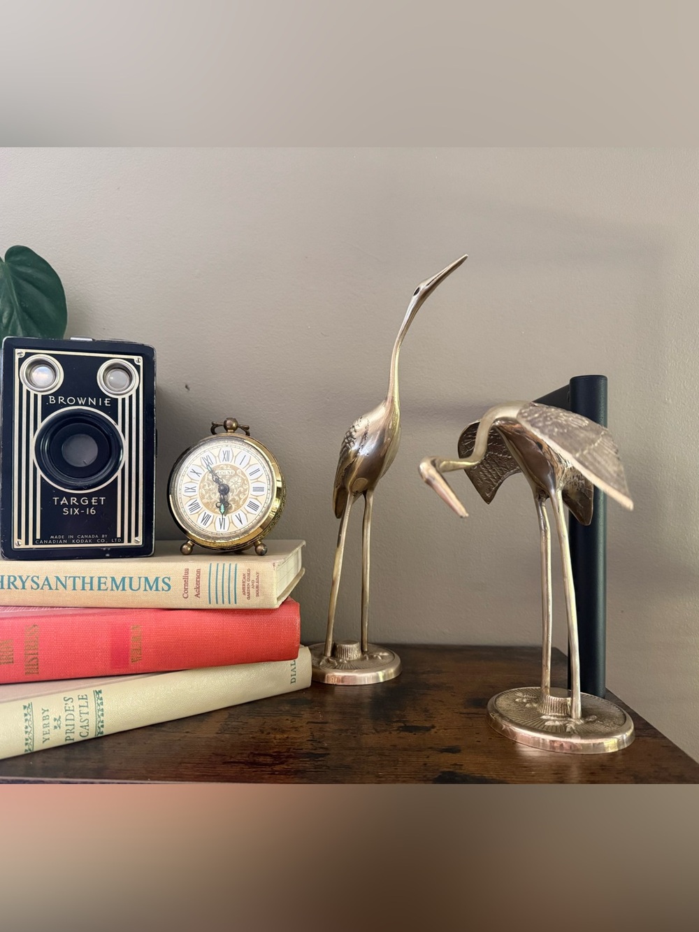 🌞Vintage Mid Century Brass Cranes or Egrets🌞